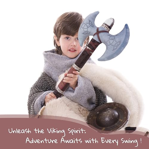 June Garden Little Vikings Battle Axe size dimensions show ideal grip for small hands.