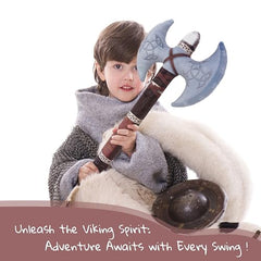 June Garden Little Vikings Battle Axe size dimensions show ideal grip for small hands.