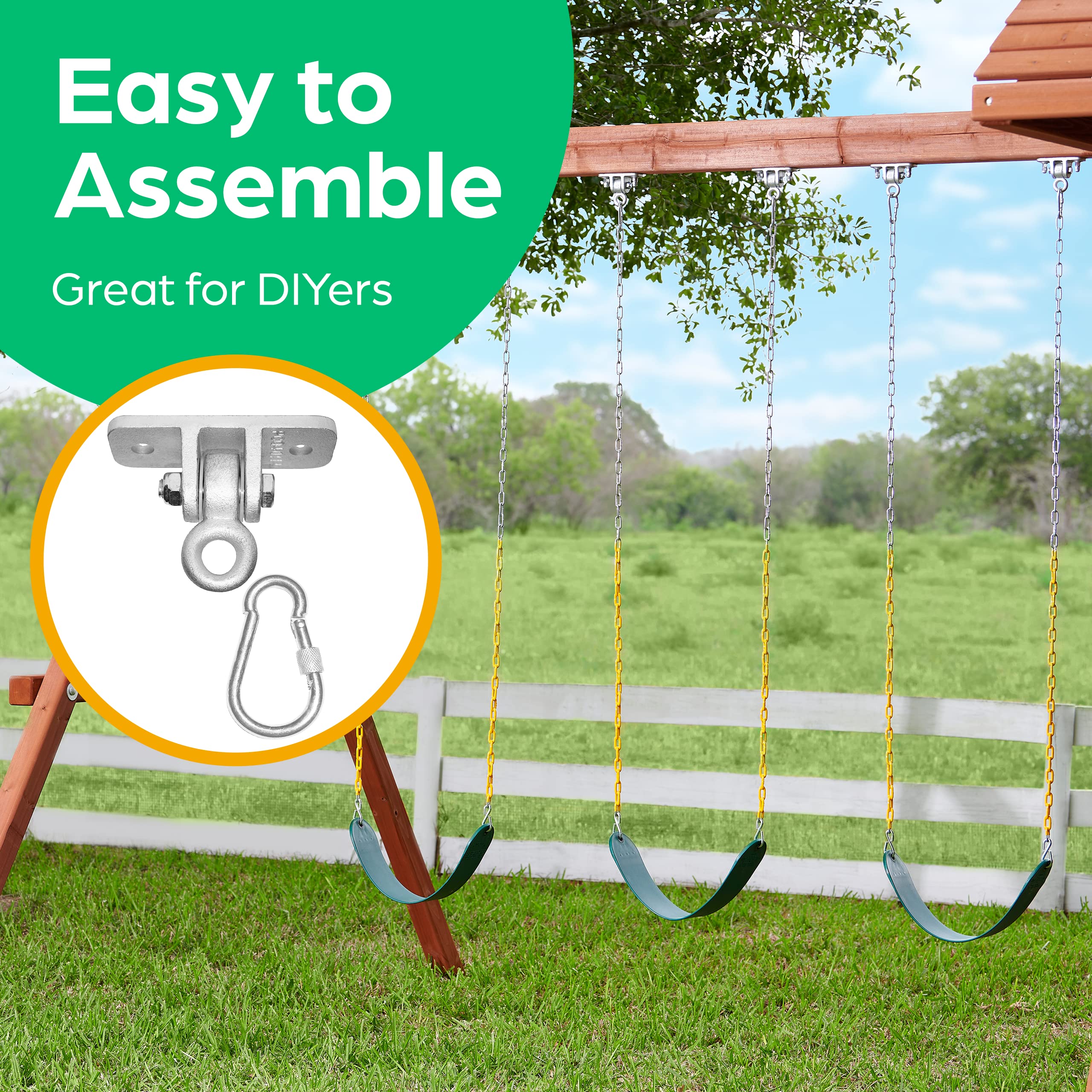 Jungle Gym Kingdom porch hanging kit ready for easy DIY outdoor use.