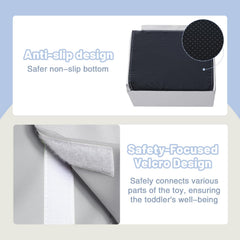 JungleDove fan foam block with Velcro for quick setup and varied play