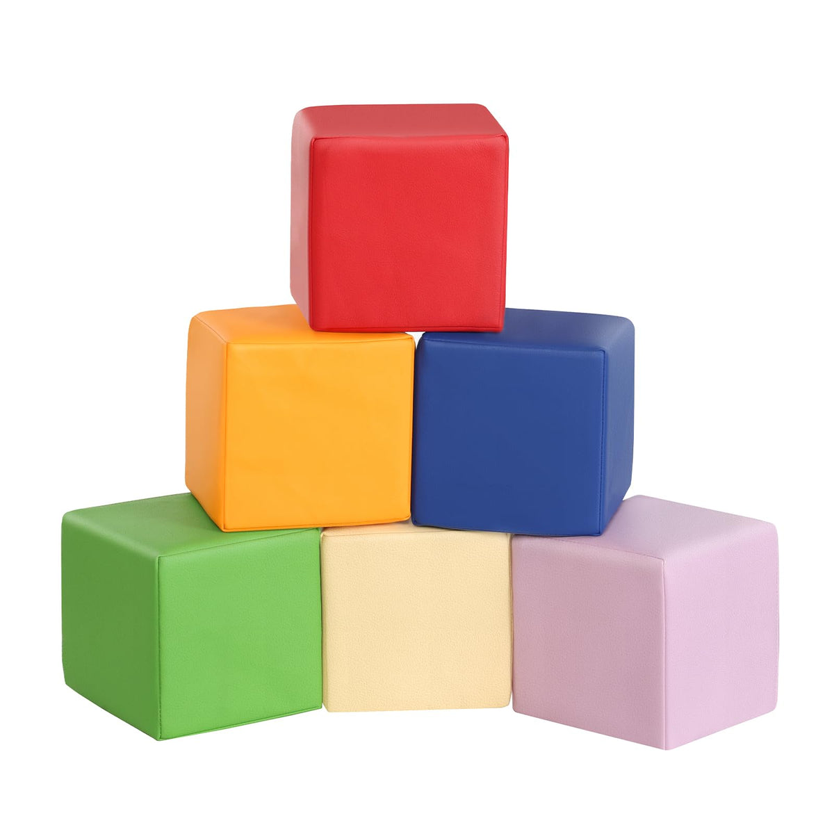 JungleDove Foam Blocks in rainbow colors support early color recognition for toddlers.