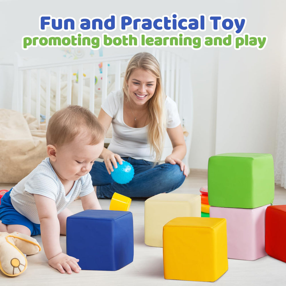 JungleDove toddler stacking blocks in use, promotes hand-eye coordination during play.