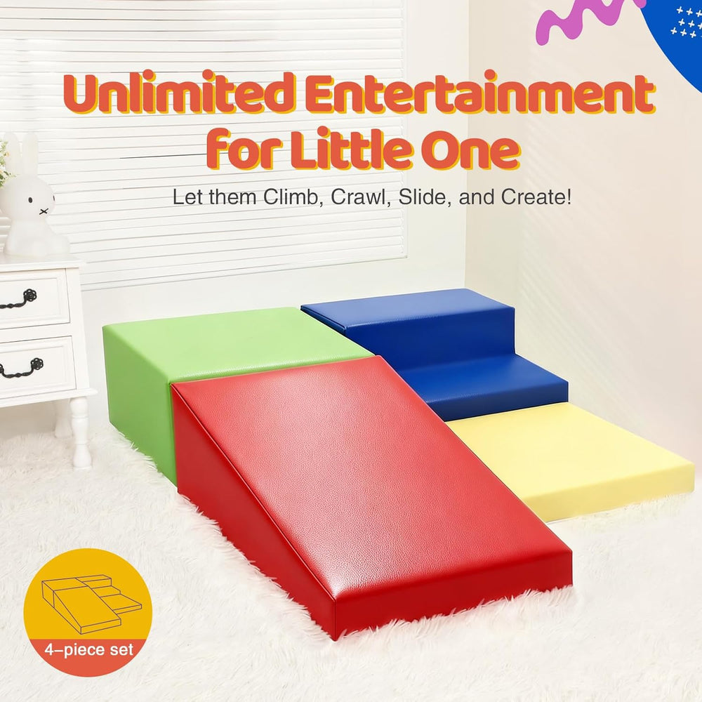 JungleDove kid playing with foam blocks demonstrates versatile indoor recreation