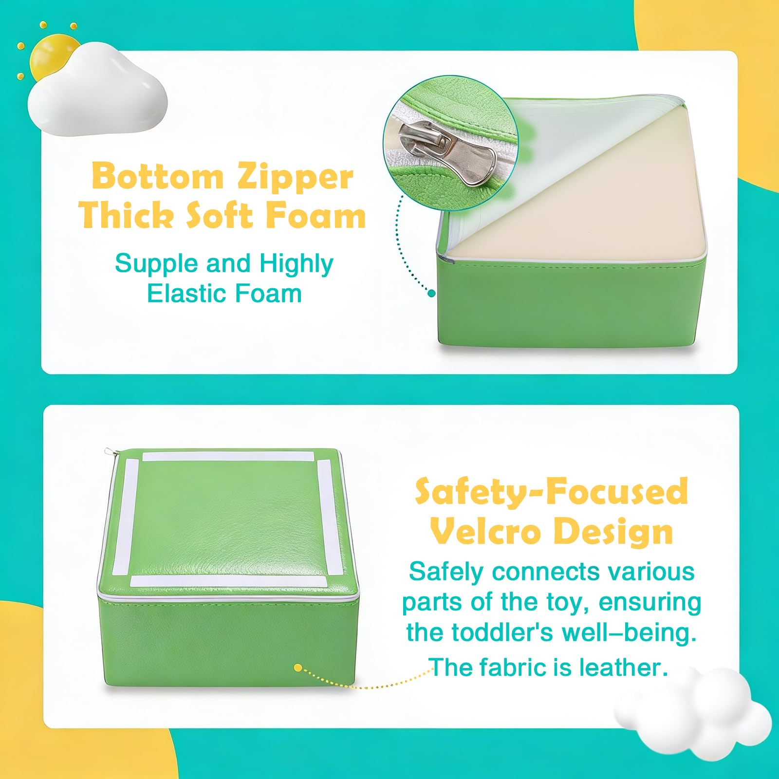 JungleDove small triangle foam block enhances grip and coordination.