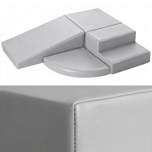 JungleDove square foam climbing block with leather cover for safe indoor play