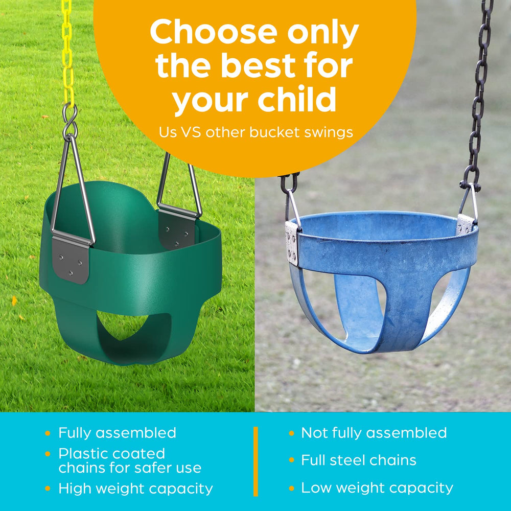Jungle Gym Kingdom swing chains, coated for durable outdoor use