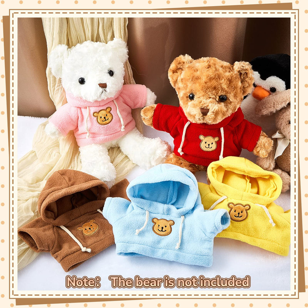 Junkin yellow hoodie bear doll clothes bring cheerful outfits for gifting