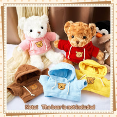 Junkin yellow hoodie bear doll clothes bring cheerful outfits for gifting
