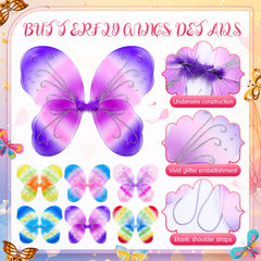 Junkin butterfly wings 14x16 inches display full wingspan for cosplay