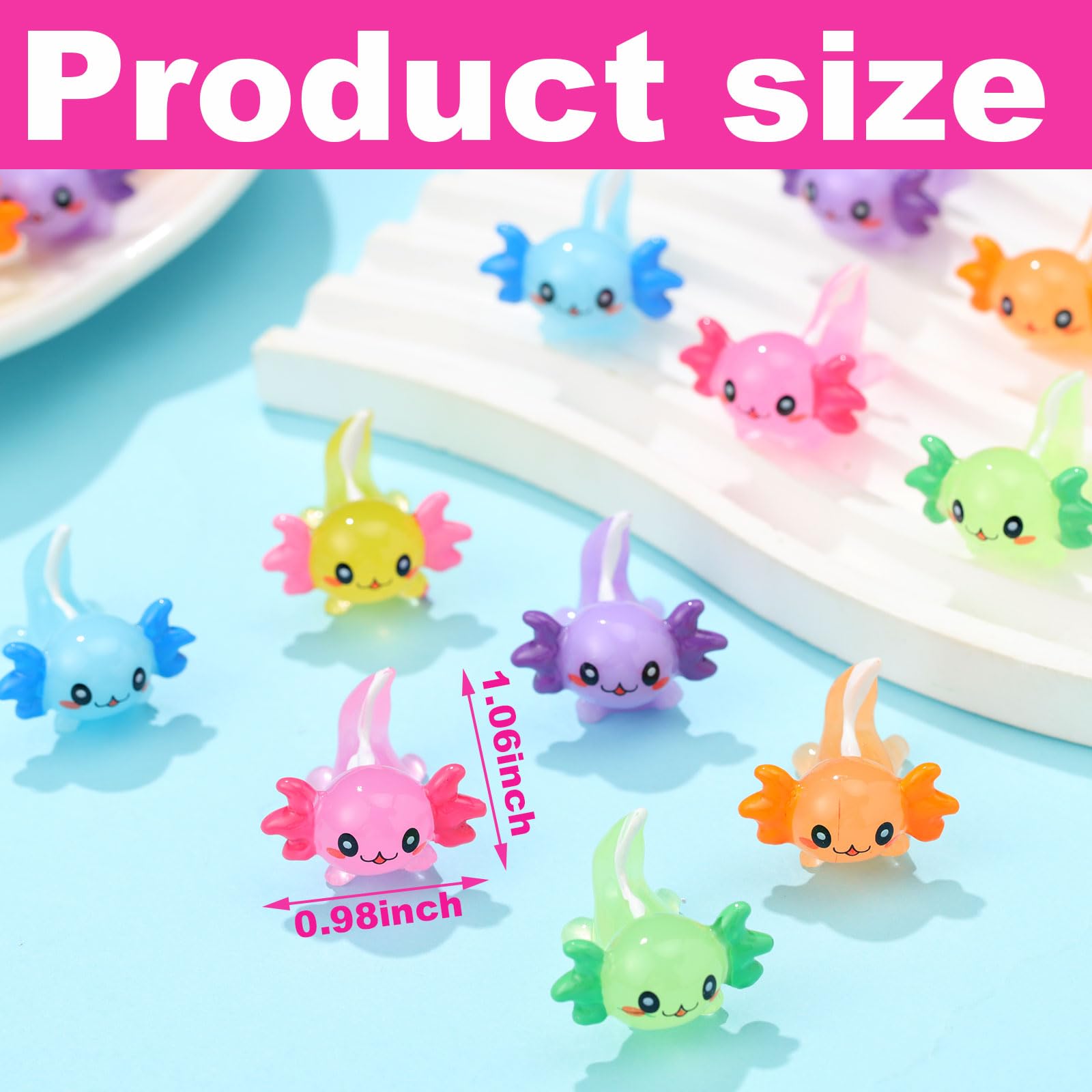 Junkin axolotl table decor adds whimsy to desks and shelves.