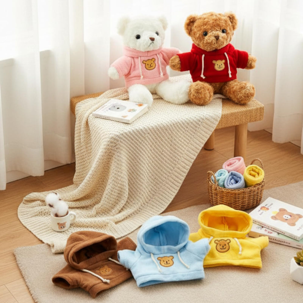 Junkin 5-piece pack for 14–18 inch bears, easy mix and match