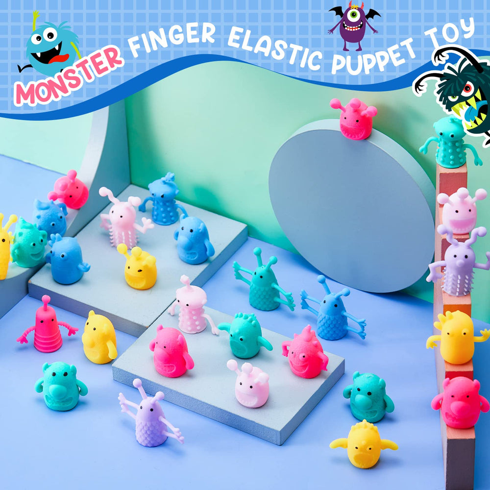 Junkin monster finger puppet set makes charming gift ideas for kids' parties.