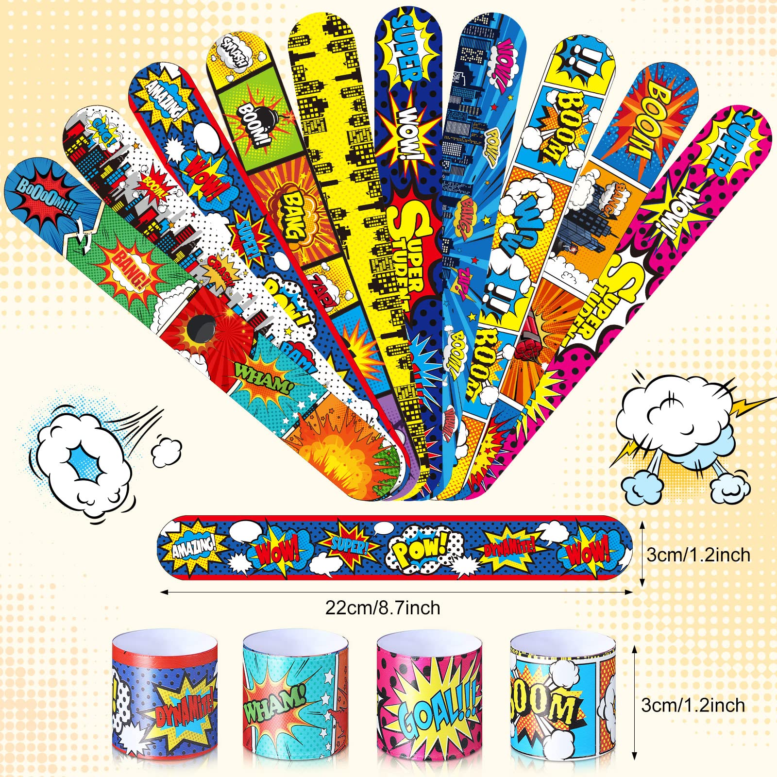 Colorful Junkin Hero bracelets with quotes ready as classroom prizes