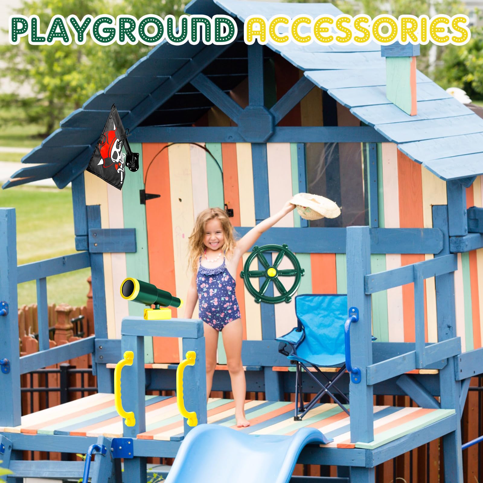 Junkin playset screws and hardware enable quick installation.