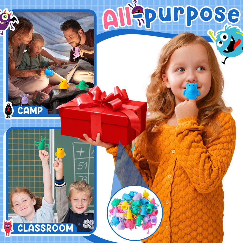 Junkin cute monster puppets are storytelling props for creative classrooms and home.