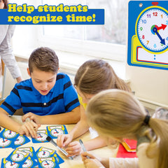 Junkin time-reading practice clocks: engaging activity to learn minutes and hours visually