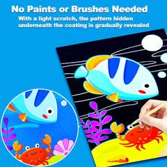 JUNQIU Scratch Art kids craft inspires imaginative play and calm focus.