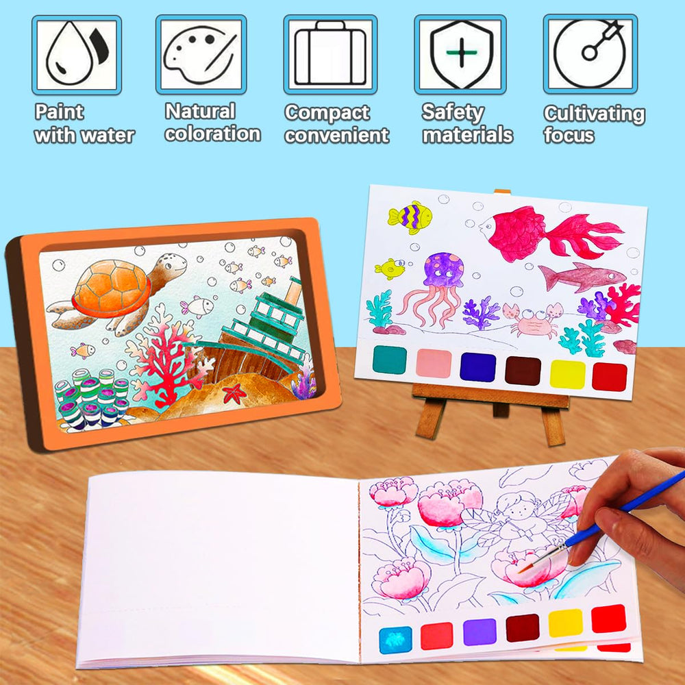 JUNQIU 3Pack 20-page book promotes creative coloring on each page