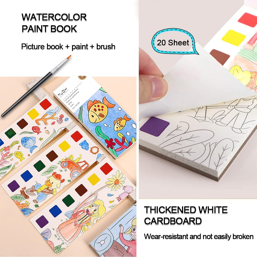 JUNQIU watercolor book tear-off palette bookmark for quick keepsakes.