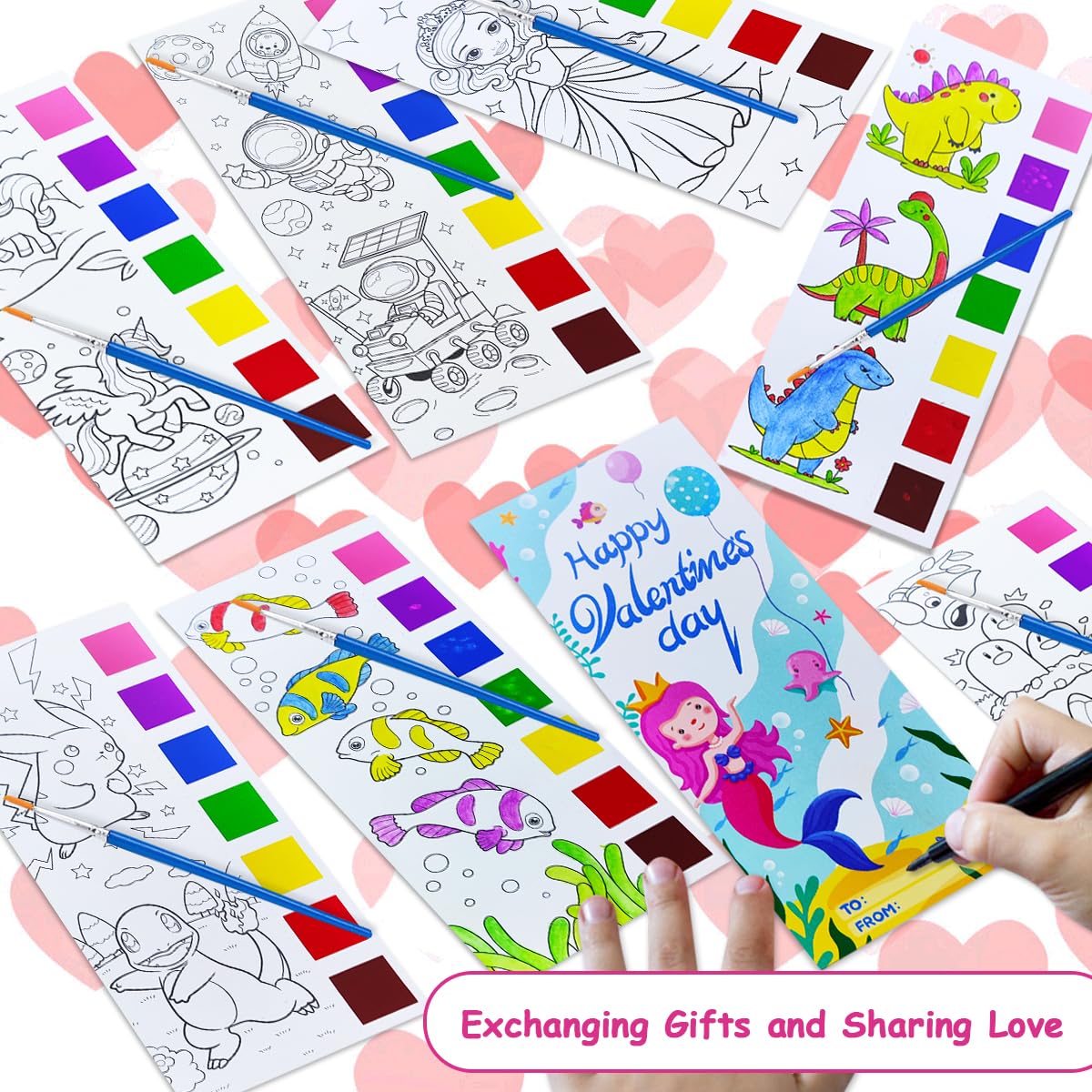 JUNQIU watercolor bookmarks to turn art into keepsakes.
