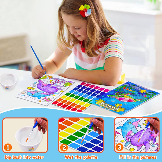 JUNQIU US kid-friendly paint set for creative coloring