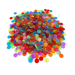 JUNWRROW bingo chips six colors mixed offer versatile color sorting in group activities