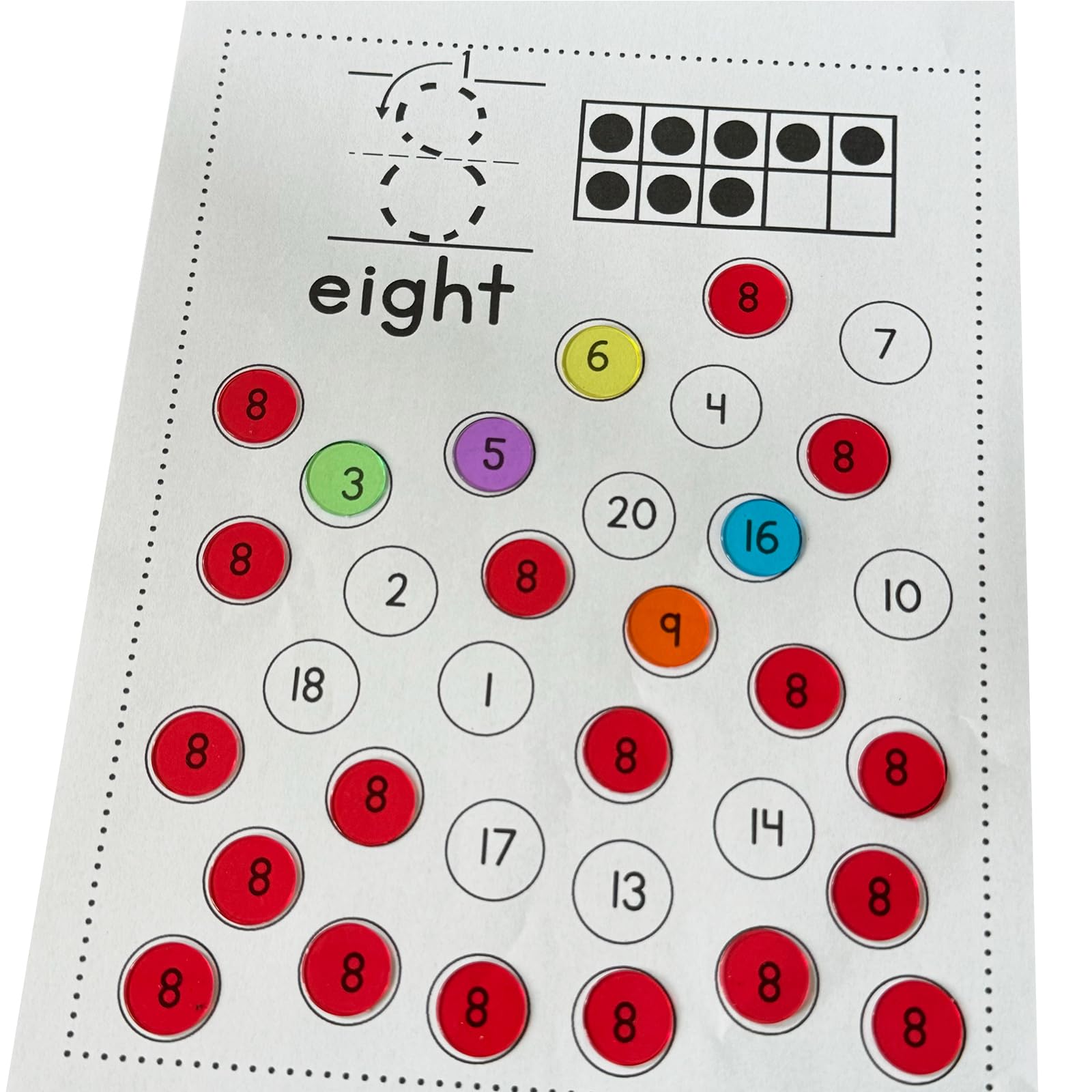 JUNWRROW bingo chips easy to handle during large group activities