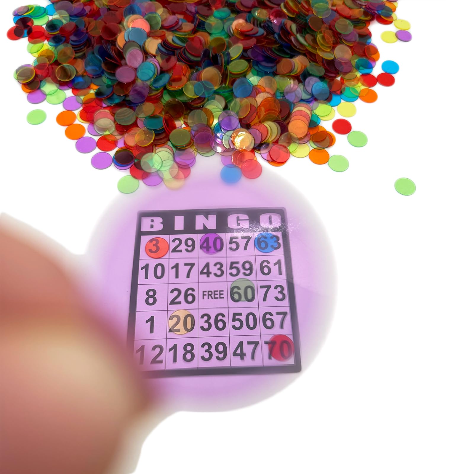 JUNWRROW bingo chips classroom-learning visuals support math counters and grouping