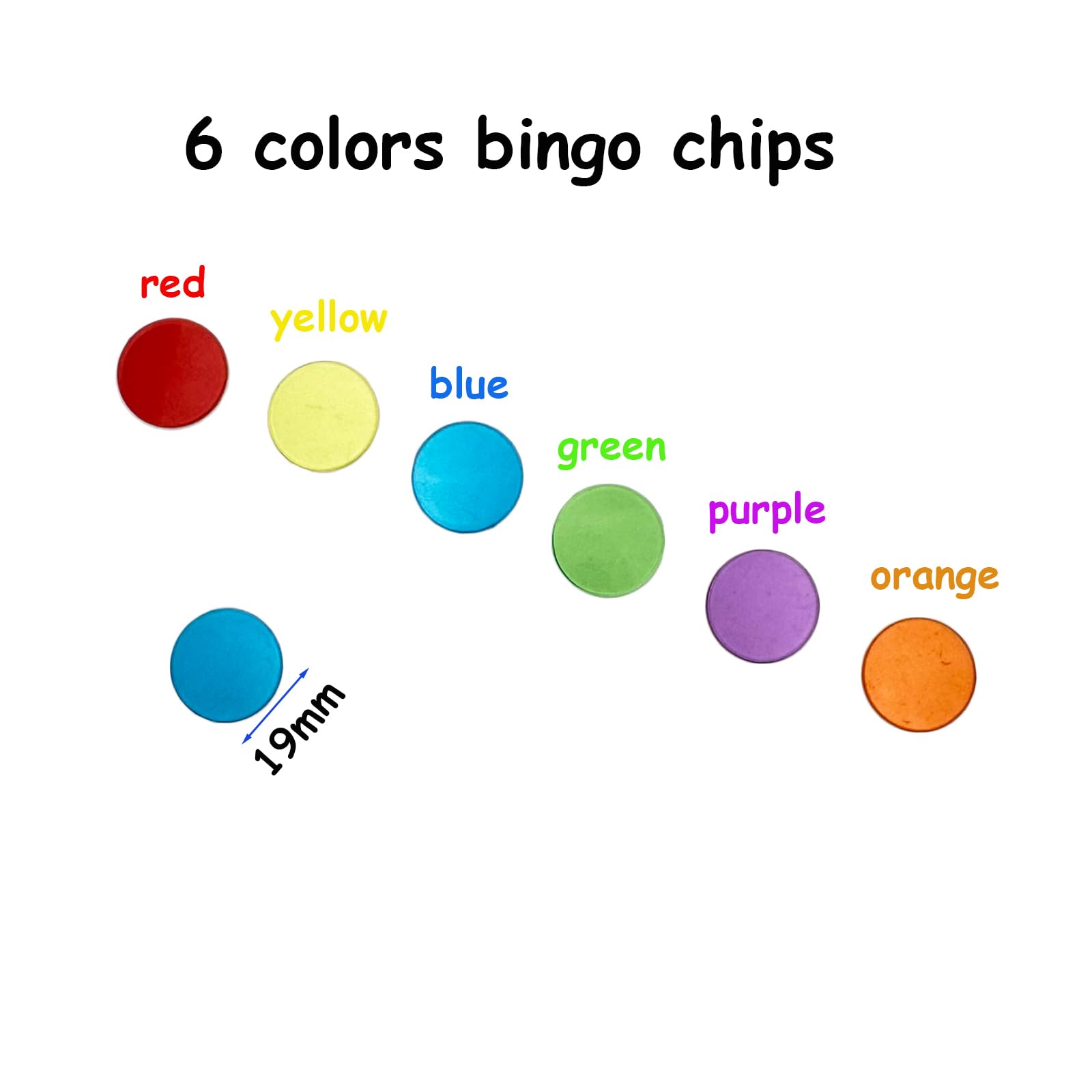 JUNWRROW bingo chips durable plastic built for classroom and party use