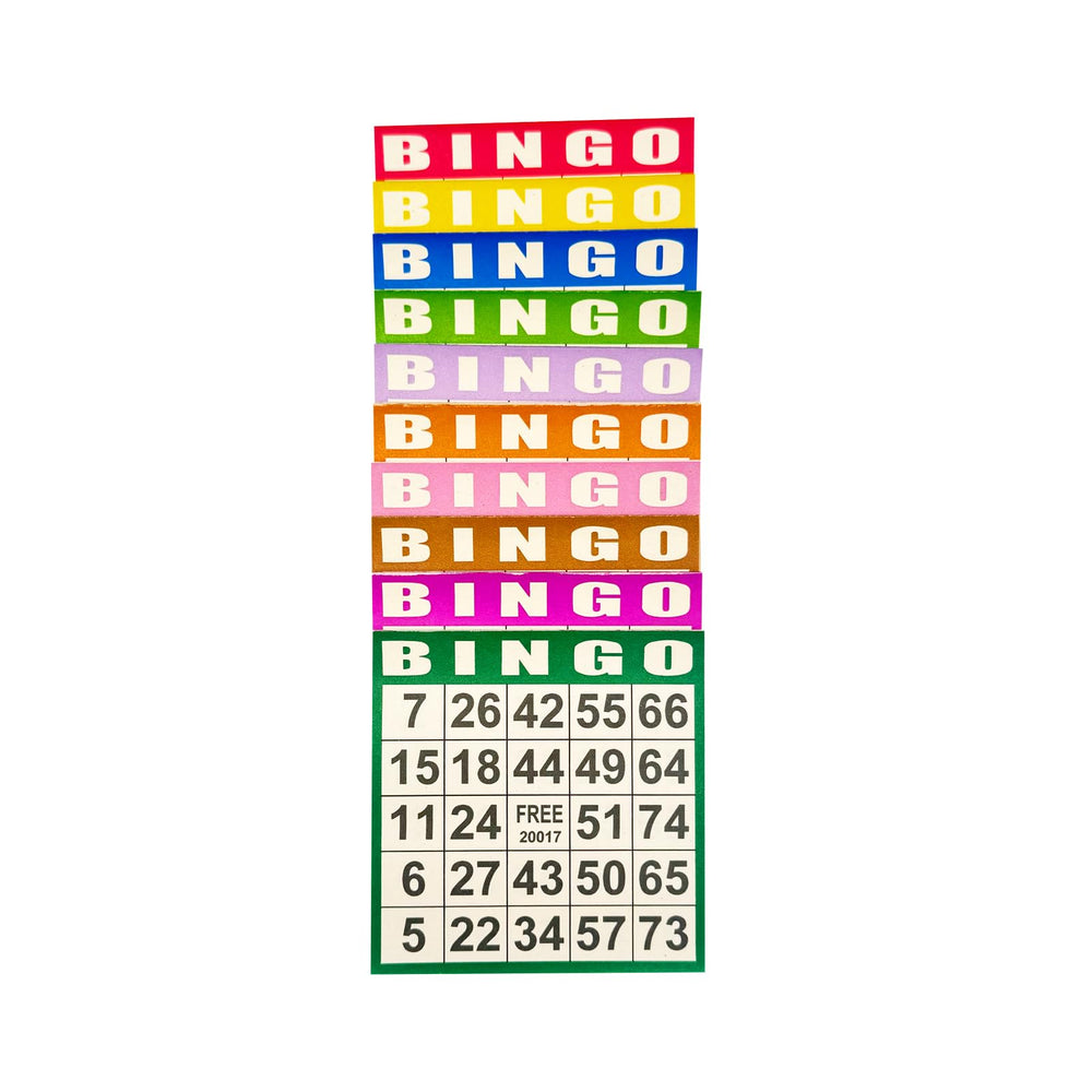 JUNWRROW Bingo cards support chips or markers for flexible play options