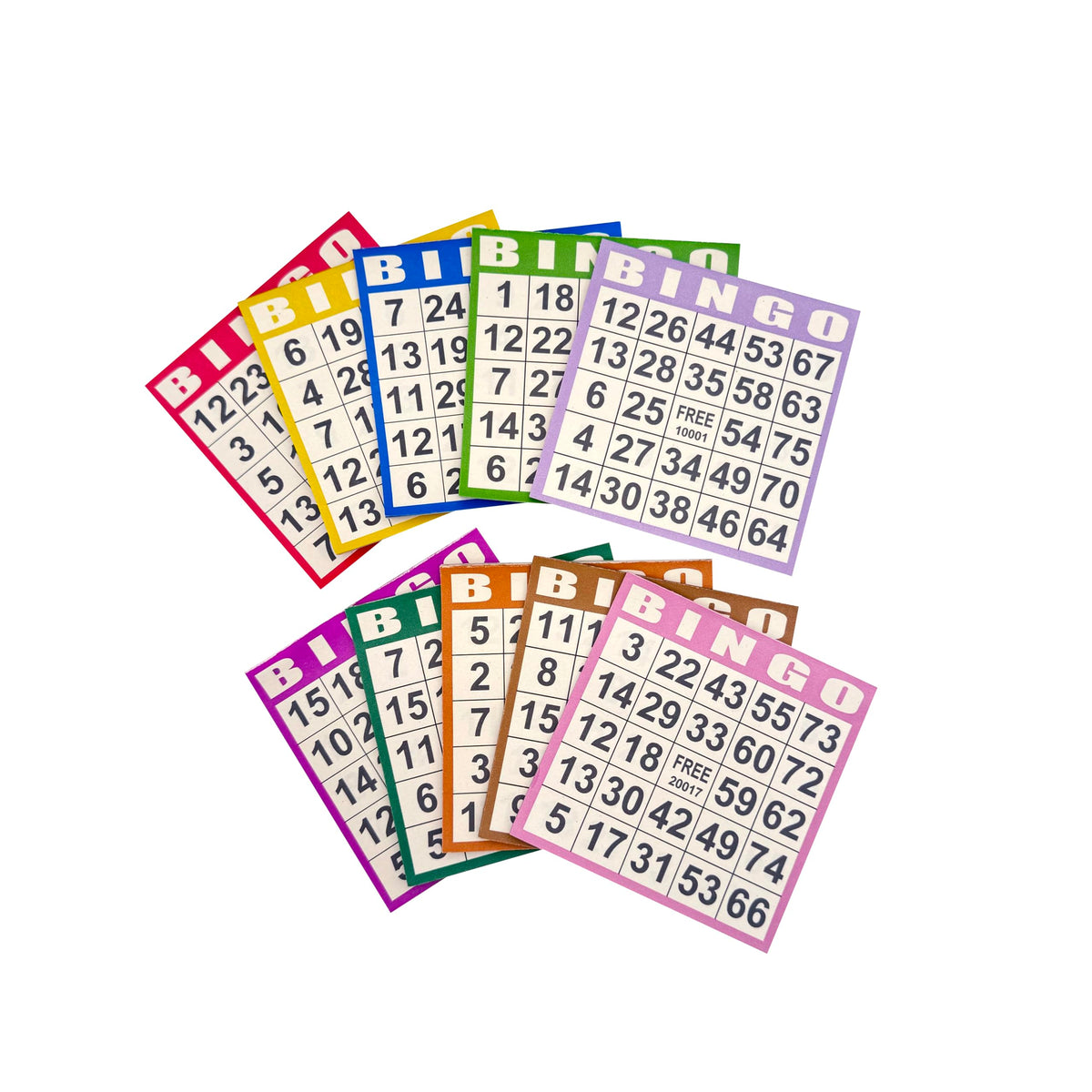 JUNWRROW Bingo paper cards packaging shows a 1000-sheet supply for easy stocking