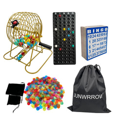 Junwrow deluxe bingo cage spinning smoothly for engaging group play