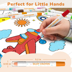 JUPITEARTH easy-grip for tiny hands promotes confident drawing.
