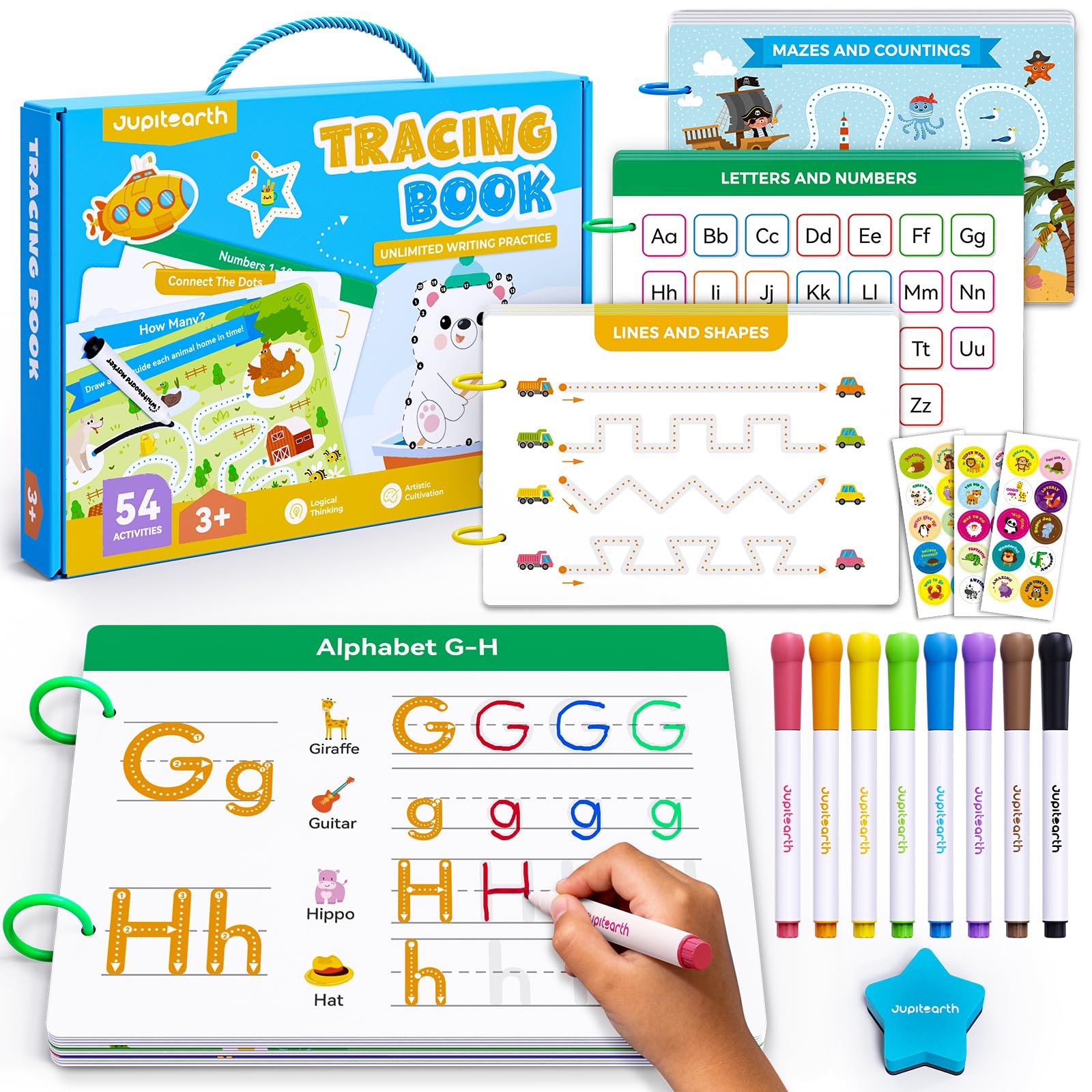 JUPITEARTH preschool busybook cover for engaging early learning.