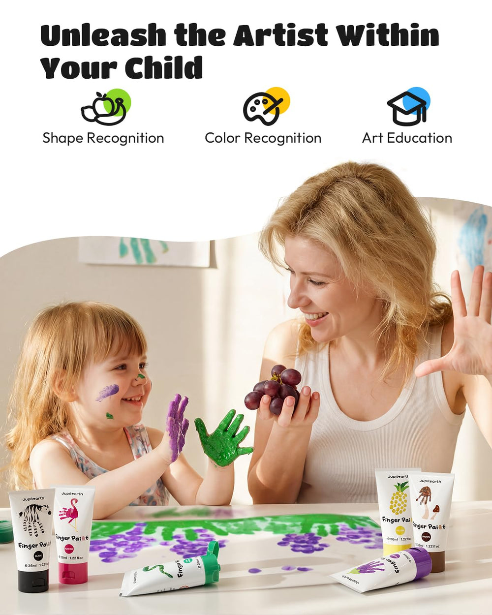 JUPITEARTH complete art supplies kit ready for creative play