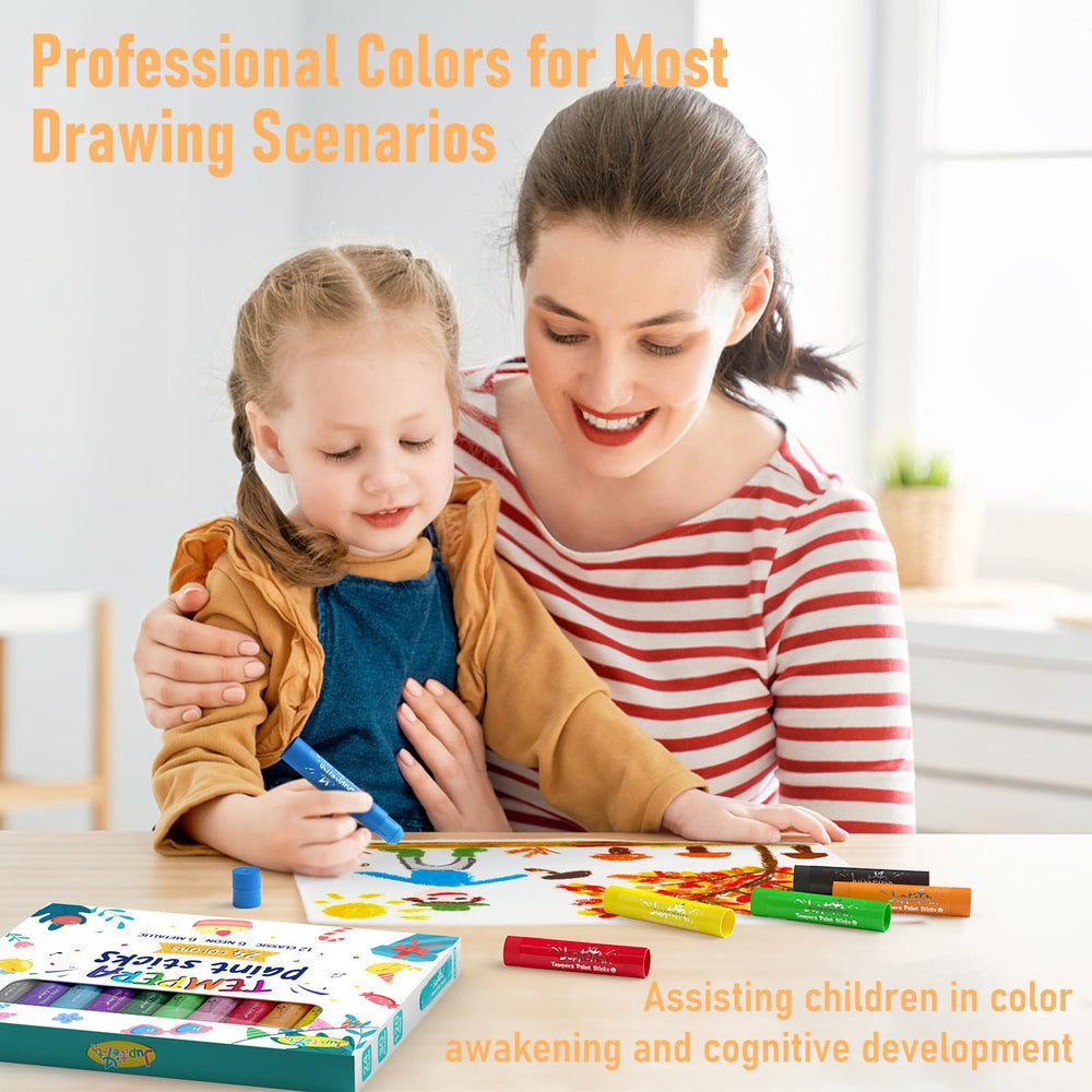 JUPITEARTH easy-grip barrel supports small hands for drawing
