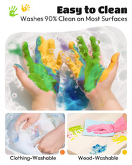 JUPITEARTH eye stickers included to bring handprints to life