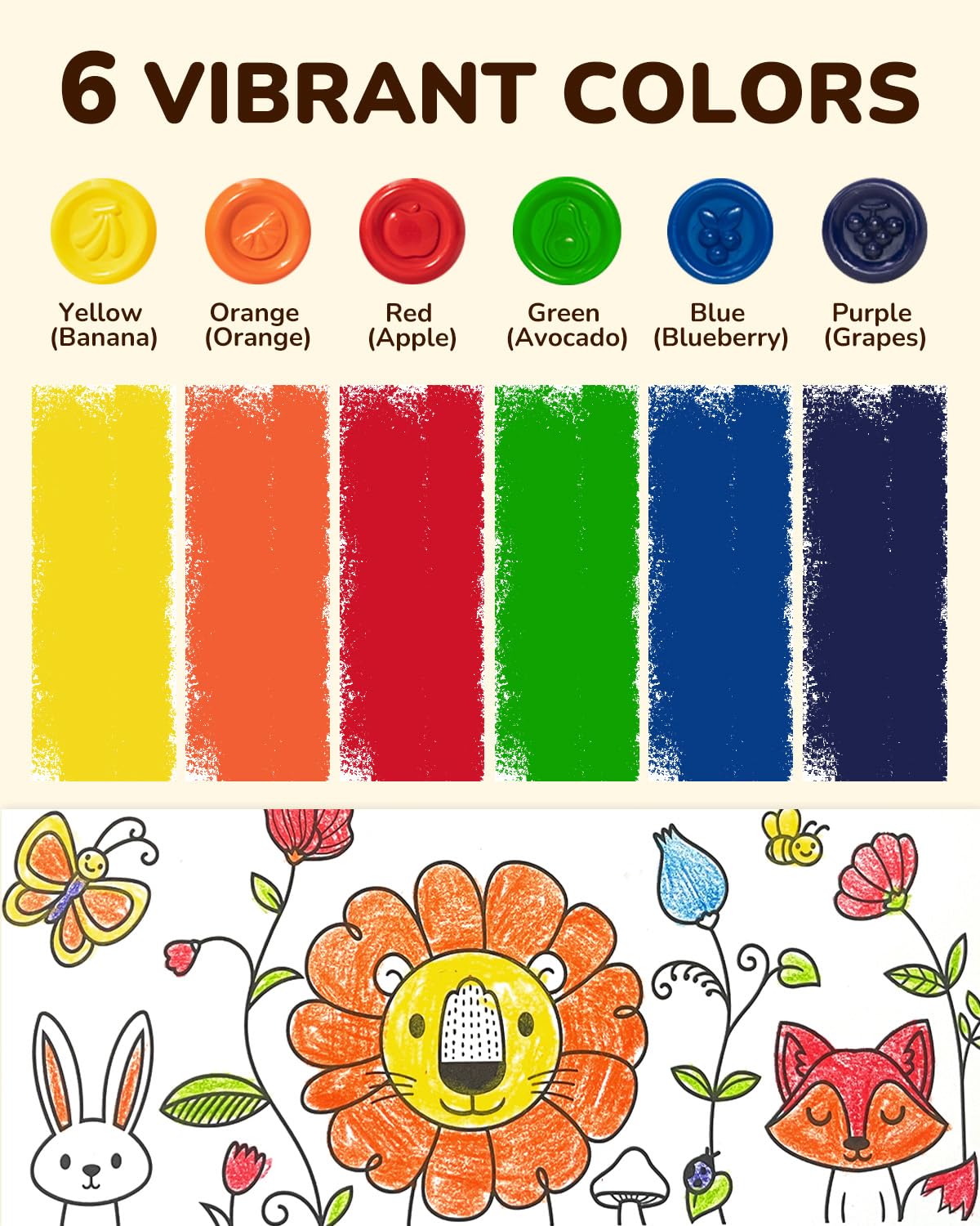 Jupiterarth egg crayons gift ready for birthdays and holidays