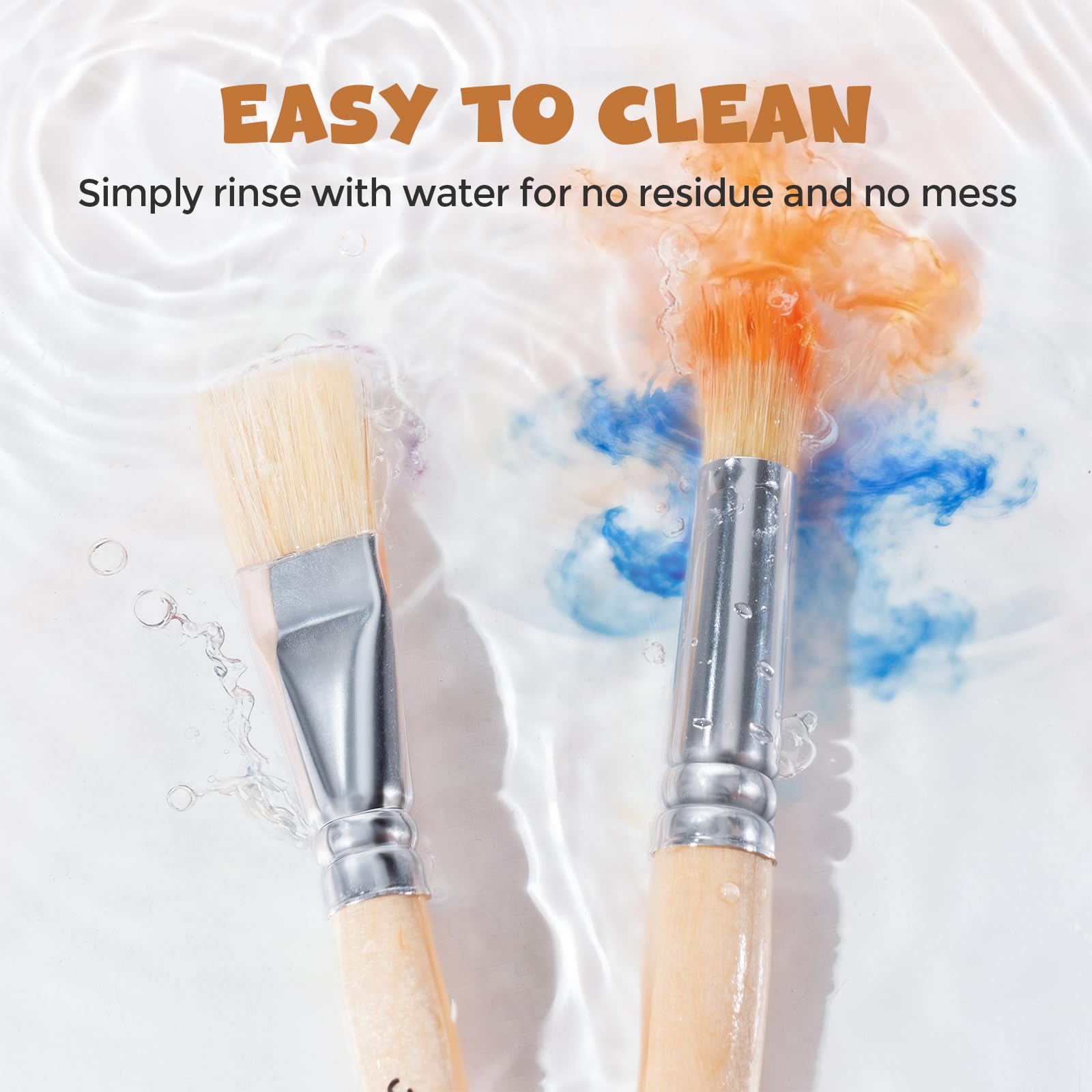 JUPITEARTH brushes are ideal for school projects and painting parties.