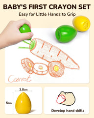 Jupiterarth non toxic washable crayons offering mess friendly art sessions