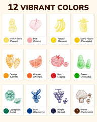 JUPITEARTH egg crayons ideal for preschool art and gifting