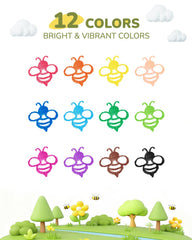 JUPITEARTH washable crayons for mess-free coloring at home or school