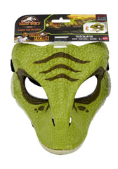 Jurassic World Velociraptor mask front view for imaginative play