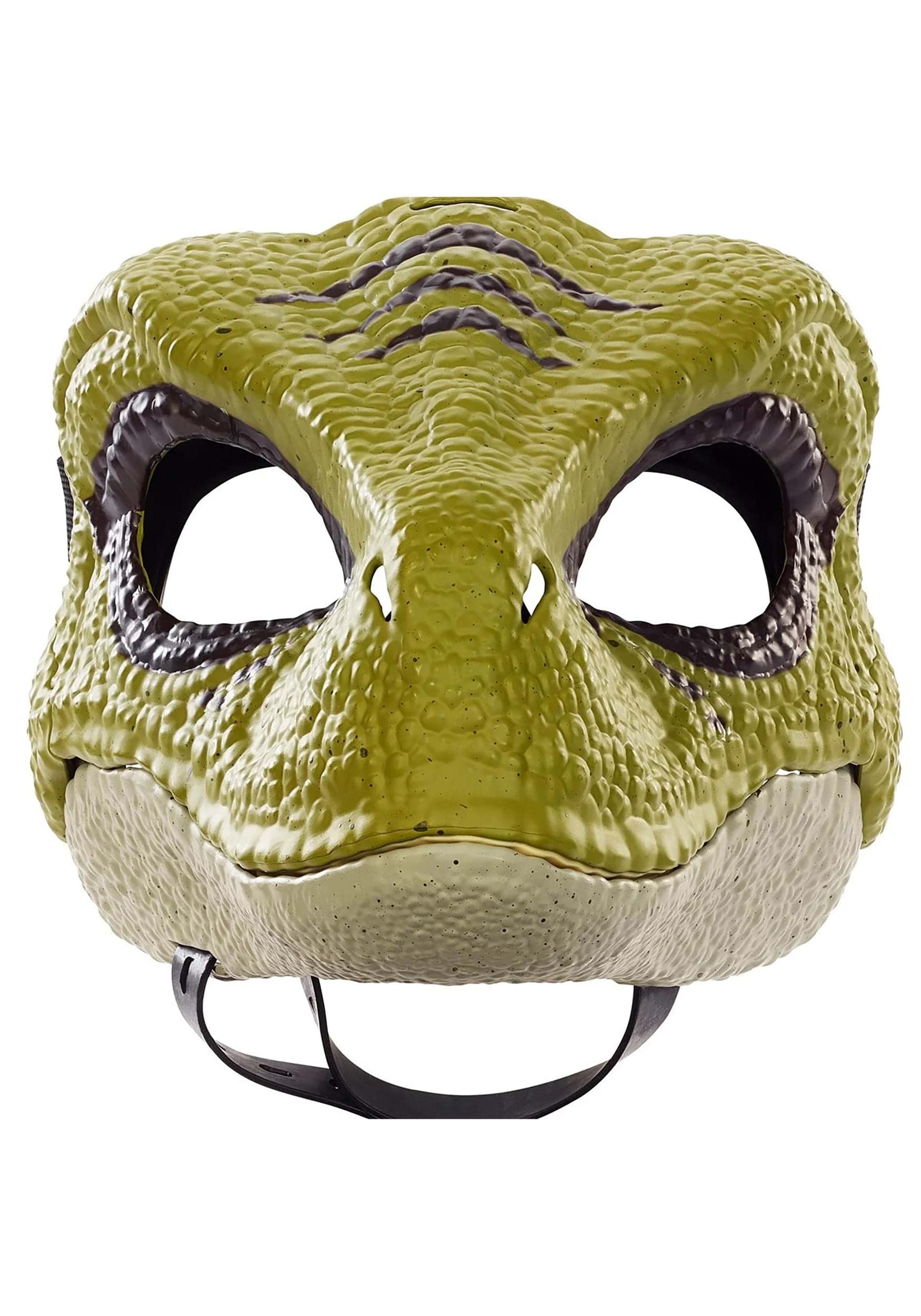 Jurassic World Velociraptor mask side view for role-play