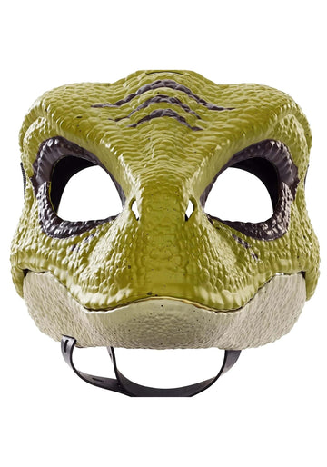 Jurassic World Velociraptor mask side view for role-play
