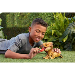 Jurassic World Dolores responds to touch with tail action for protected play