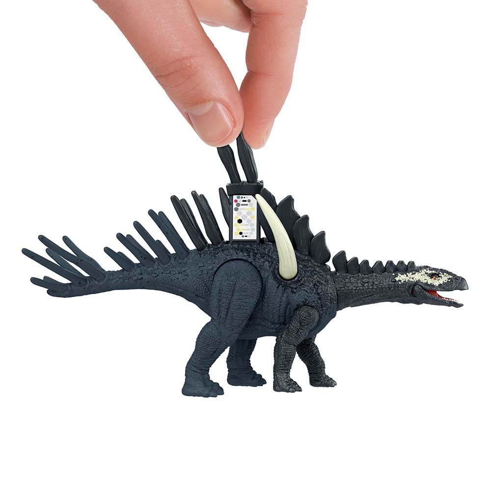 Jurassic World Dominion dinosaur pack in action pose for dynamic pretend hunts.