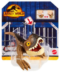 Jurassic World Dominion Uncaged Brown T-Rex pop-up figure for imaginative play.