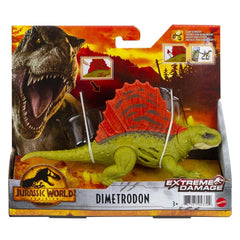Jurassic World Dimetrodon battle-ready pose showing two-sided damage