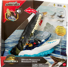 Travel-ready Mosasaurus playset with quick setup and portability.